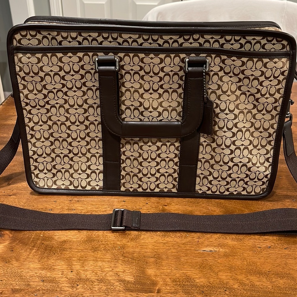 NWOT Authentic 2013 Coach Signature Embassy Briefcase/Laptop Bag